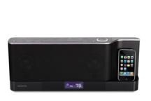 CLX-70-B - Sistema de audio multifunción de diseño con reproductor CD, base dock iPod/iPhone, alojamiento USB, ranura para tarjetas SD