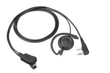 EMC-12W - Clip Mikrofon mit Ohrbügelhörer und PTT (VOX geeignet)