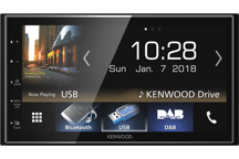 DMX7018DABS - Cyfrowy system multimedialny z 6.8-calowym ekranem dotykowym, tunerem DAB+, technologia Bluetooth®