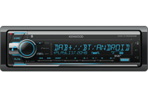 KDC-X7200DAB - DAB+ autoradio/CD met 2 USB poorten en Bluetooth. Ondersteund Spotify. Voorzien van CD stofkap