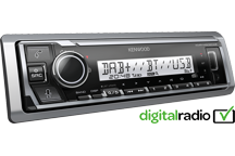 KMR-M506DAB - Autoradio Mechaless ad uso marino con Bluetooth, Spotify e connessione diretta ad Amazon Alexa . Radio digitale DAB +