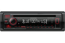 KDC-BT460U - Receptor CD/USB con tecnología Bluetooth para llamadas manos libres y transmisión de música.