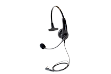 KHS-7C - Hoofdtelefoon met 1 oorstuk & Boom-microfoon