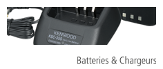 Batteries et chargeurs Kenwood