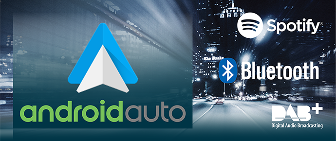 Multimediasystemen met Android Auto ondersteuning
