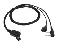EMC-11W - Clip microphone with Earphone and PTT