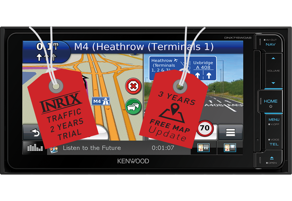 Kenwood Sat Nav Systems • DNX715WDAB Features • KENWOOD UK