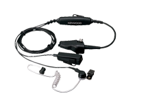 KHS-11BL - Handpalmmicrofoon (2 draden) met oortelefoon