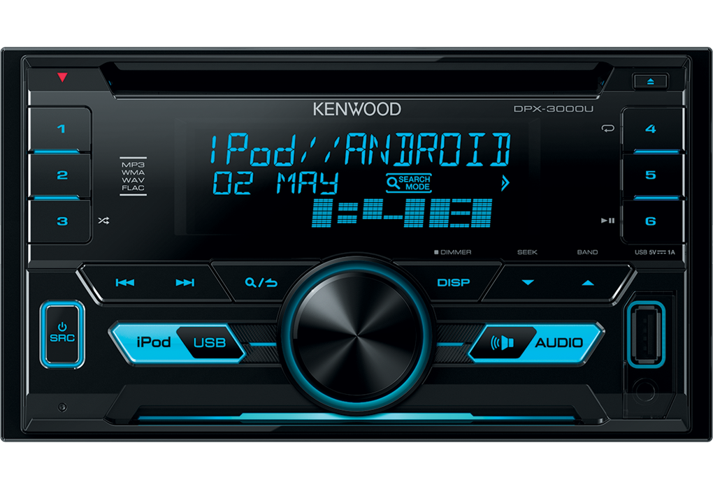 ISO Adapter Volvo XC90 2-DIN Radioblende schwarz Kenwood DPX3000U Autoradio 