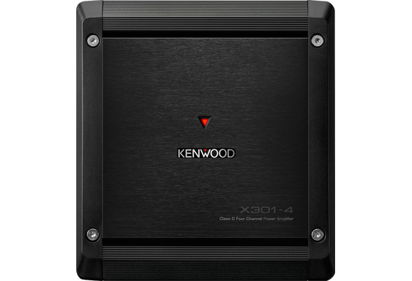 Kenwood X301-4 Class D 4-Kanal Endstufe mit 2 Ohm Laststabilität schwarz 