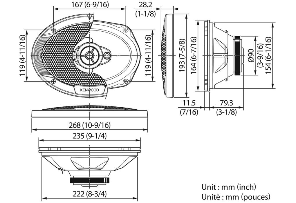 Lautsprechersysteme • KFC-S6976EX Ausstattung • KENWOOD Deutschland