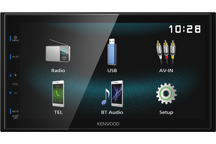 DMX120BT - Récepteur multimédia numérique avec écran WVGA de 6.8, Bluetooth et fonction mirroir pour Android.
