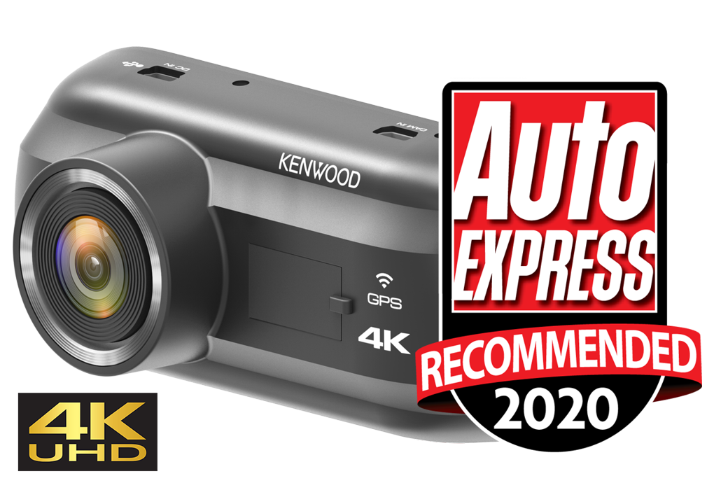 DRVA601W Ultra HD 4K Dash Cam wireless smartphone link • KENWOOD UK