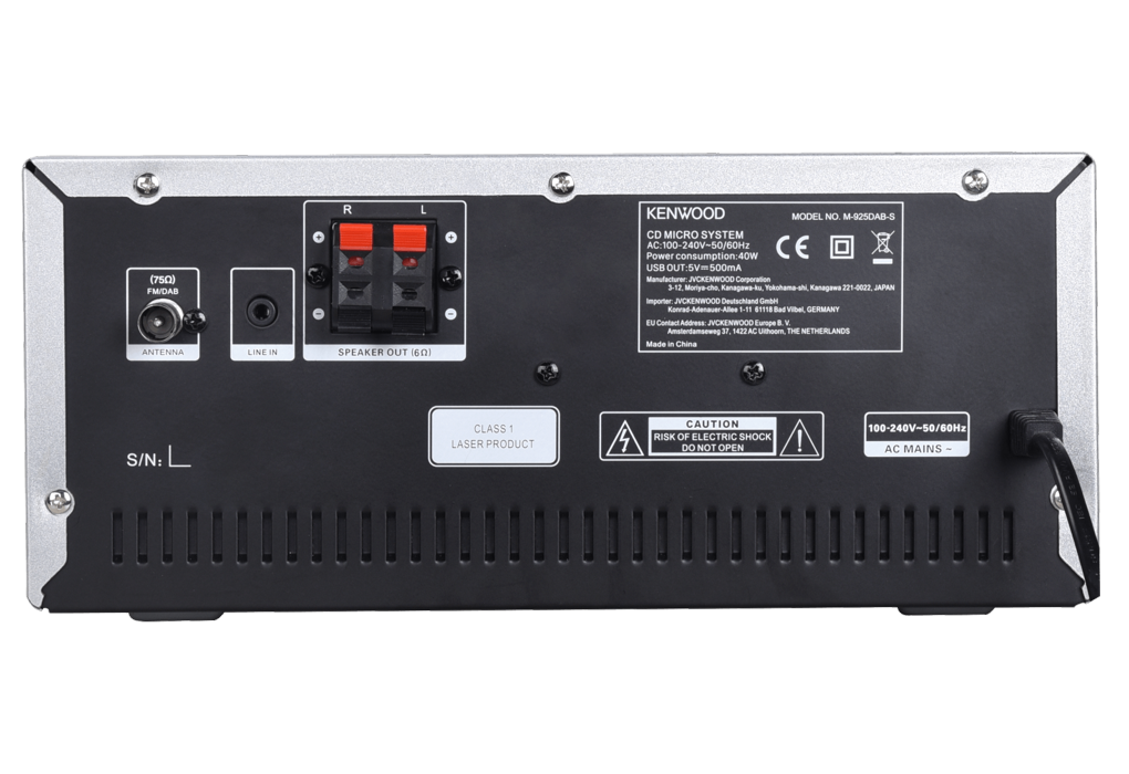 Audio Systems • M925DABS Features • KENWOOD Europe