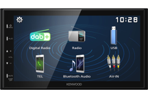 DMX129DAB - Récepteur multimédia numérique avec écran WVGA de 6.8, Radio numérique DAB+ et fonction mirroir pour Android.