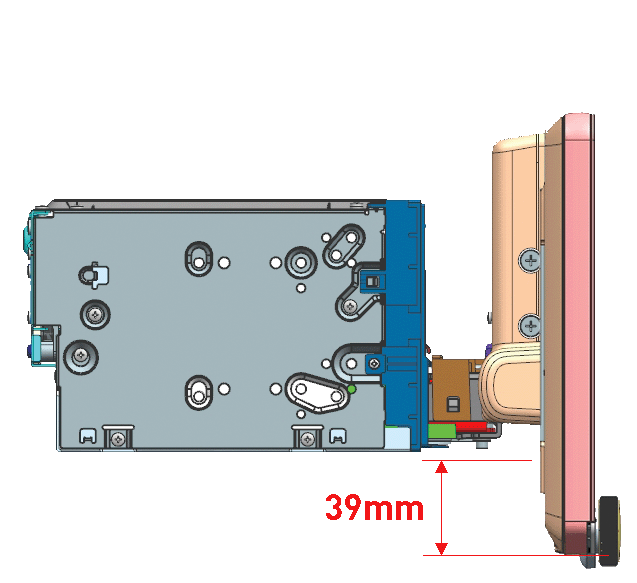 Flytande panel + Upp-ner-mekanismskontroll
