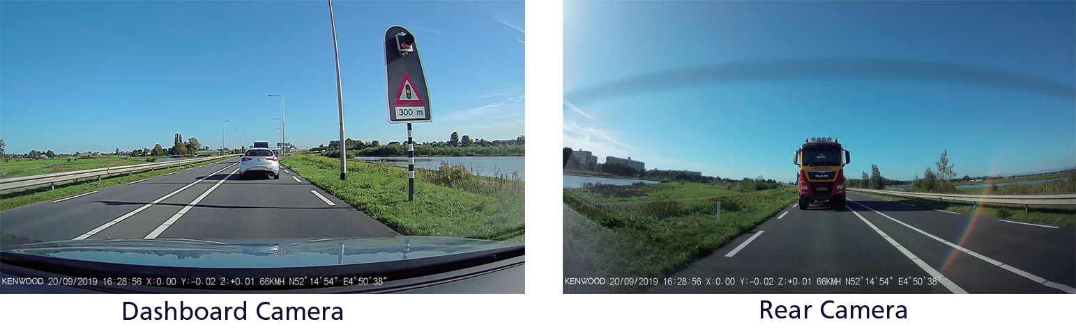 Dashcam KENWOOD DRV-A501W WQHD avec connexion sans fil LAN & GPS - Auto5