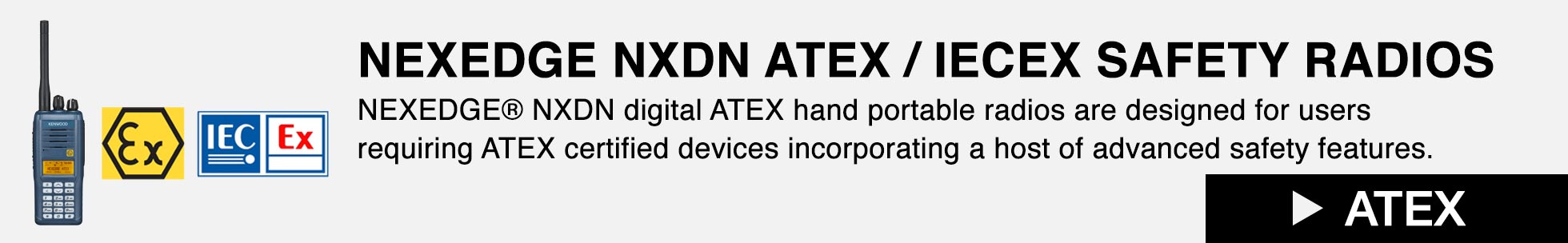 NEXEDGE NXDN ATEX/IECEX Safety 2-way radios