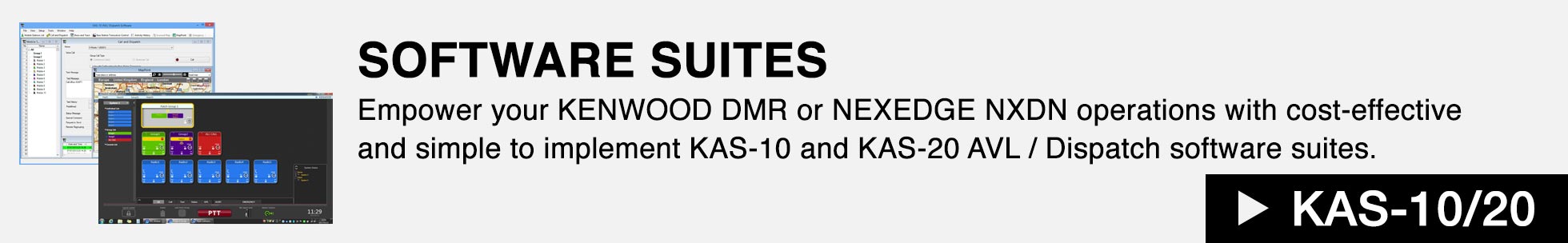 KAS-10 and KAS-20 software suite features