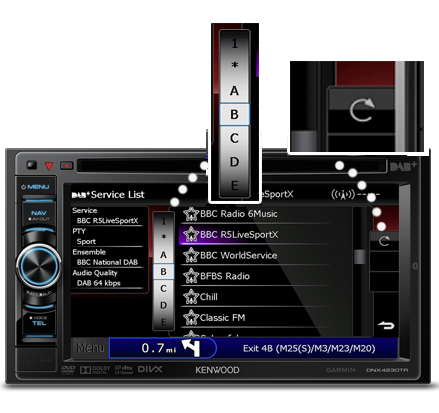 DAB Search DNX4230TR