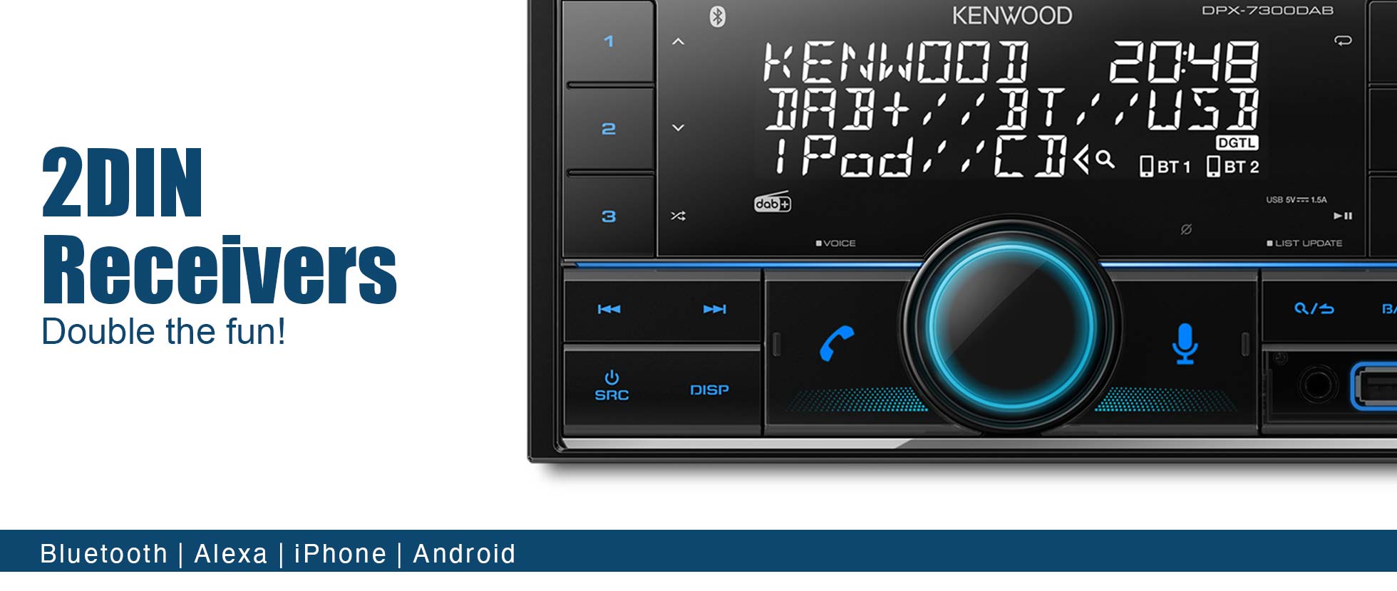 2DIN Car Stereo, Double-DIN In-Car, Double-DIN Car Stereo • KENWOOD UK