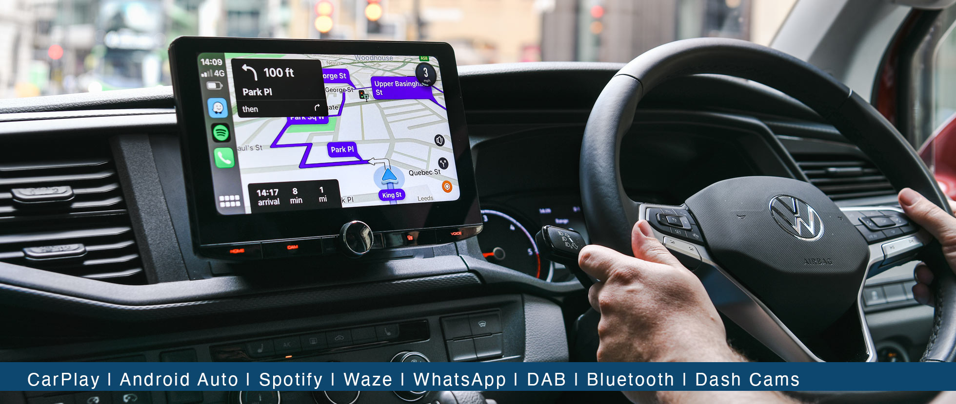 Autoradio Navigation pour VW SEAT Skoda, Carplay, Android, DAB